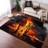 Deadpool Carpet - Dark Theme Carpet for Gaming Room - Non-Slip Rugs deadpool rug minimal carpet for living room soft carpets ver 21