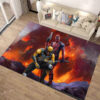 Deadpool Area Rugs - Battle Scene Carpet for Gaming Room - Durable Area Rugs deadpool rugs battle scene carpet for bedroom soft rugs ver 59