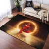 Deadpool Carpet - Dark Theme Carpet for Gaming Room - Thick 1.2 cm Area Rugs deadpool rugs battle scene carpet for gaming room plush area rug ver 22