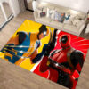 Deadpool Rugs - Dark Theme Carpet for Living Room - Soft Carpets deadpool rugs dark theme carpet for gaming room thick 1 2 cm carpets ver 50