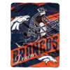 Denver Broncos Blanket - Sherpa Blanket for Bed - Cozy (Throw Size) denver broncos blanket sherpa blanket for bed cozy throw size ver 32