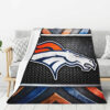 Denver Broncos Blanket - Sherpa Blanket for Couch - Cozy denver broncos blanket sherpa blanket for couch cozy ver 92