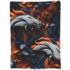 Denver Broncos Blankets - Fleece Blanket for Bed - Cozy (Throw Size) denver broncos blankets fleece blanket for bed cozy throw size ver 57