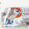 Denver Broncos Blankets - Fleece Blanket for Couch - Lightweight (Multiple Sizes) denver broncos blankets fleece blanket for couch lightweight multiple sizes ver 54