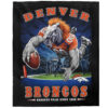 Denver Broncos Blankets - Sherpa Blanket for Couch - Warm (Throw Size) denver broncos blankets sherpa blanket for couch warm throw size ver 4
