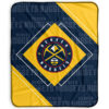 Denver Nuggets Blanket - Sherpa Blanket for Bed - Soft (Throw Size) denver nuggets blanket sherpa blanket for bed soft throw size ver 14