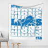 Detroit Lions Blanket - Fleece Blanket for Gift - Soft (Queen Size) detroit lions blanket fleece blanket for gift soft queen size ver 60