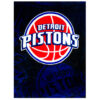 Detroit Pistons Blankets - Sherpa Blanket for Sofa - Cozy (Queen Size) detroit pistons blankets sherpa blanket for sofa cozy queen size ver 5