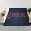 Detroit Tigers Blanket - Fleece Blanket for Bed - Lightweight (Throw Size) detroit tigers blanket fleece blanket for bed lightweight throw size ver 37