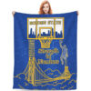 Golden State Warriors Blanket - Fleece Blanket for Bed - Lightweight golden state warriors blanket fleece blanket for bed lightweight ver 8