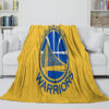 Golden State Warriors Blanket - Sherpa Blanket for Bed - Warm golden state warriors blanket sherpa blanket for bed warm ver 45