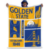 Golden State Warriors Blanket - Sherpa Blanket for Gift - Lightweight (Multiple Sizes) golden state warriors blanket sherpa blanket for gift lightweight multiple sizes ver 37