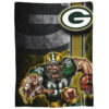 Green Bay Packers Blanket - Fleece Blanket for Couch - Lightweight green bay packers blanket fleece blanket for couch lightweight ver 16