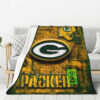 Green Bay Packers Blanket - Fleece Blanket for Couch - Soft (Throw Size) green bay packers blanket fleece blanket for couch soft throw size ver 52