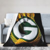 Green Bay Packers Blanket - Fleece Blanket for Sofa - Cozy green bay packers blanket fleece blanket for sofa cozy ver 17