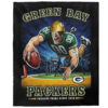 Green Bay Packers Blankets - Fleece Blanket for Bed - Soft (Queen Size) green bay packers blankets fleece blanket for bed soft queen size ver 48