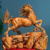 Hand-Carved Wooden Horse Statue – Padauk Wood Table Decor hand-carved-wooden-horse-statue-padauk-wood-table-decor
