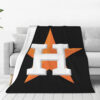 Houston Astros Blanket - Sherpa Blanket for Couch - Warm (Throw Size) houston astros blanket sherpa blanket for couch warm throw size ver 46