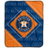 Houston Astros Blanket - Sherpa Blanket for Gift - Lightweight (Throw Size) houston astros blanket sherpa blanket for gift lightweight throw size ver 14