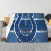 Indianapolis Colts Blanket - Fleece Blanket for Bed - Soft (Throw Size) indianapolis colts blanket fleece blanket for bed soft throw size ver 8