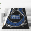 Indianapolis Colts Blanket - Sherpa Blanket for Bed - Warm (Throw Size) indianapolis colts blanket sherpa blanket for bed warm throw size ver 99