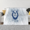 Indianapolis Colts Blanket - Sherpa Blanket for Sofa - Soft (Throw Size) indianapolis colts blanket sherpa blanket for sofa soft throw size ver 83