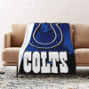 Indianapolis Colts Blankets - Sherpa Blanket for Sofa - Cozy (Throw Size) indianapolis colts blankets sherpa blanket for sofa cozy throw size ver 70