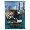 Jacksonville Jaguars Blanket - Fleece Blanket for Bed - Cozy (Throw Size) jacksonville jaguars blanket fleece blanket for bed cozy throw size ver 53