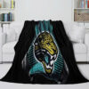 Jacksonville Jaguars Blanket - Fleece Blanket for Sofa - Lightweight (Multiple Sizes) jacksonville jaguars blanket fleece blanket for sofa lightweight multiple sizes ver 18