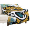 Jacksonville Jaguars Blanket - Sherpa Blanket for Couch - Cozy (Throw Size) jacksonville jaguars blanket sherpa blanket for couch cozy throw size ver 23