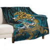 Jacksonville Jaguars Blanket - Sherpa Blanket for Sofa - Cozy jacksonville jaguars blanket sherpa blanket for sofa cozy ver 40