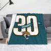 Jacksonville Jaguars Blankets - Sherpa Blanket for Couch - Lightweight (Throw Size) jacksonville jaguars blankets sherpa blanket for couch lightweight throw size ver 39
