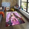 Kamado Nezuko Rug Demon Slayer Carpet Anime Bedroom Area Rug - Small - Durable Rugs kamado nezuko rug demon slayer carpet anime bedroom area rug small durable rugs ver 366