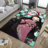 Kamado Nezuko Rug Demon Slayer Carpet Anime Room Rug - Large - Soft Flannel Rugs kamado nezuko rug demon slayer carpet anime room rug large soft flannel rugs ver 371