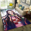 Kamado Nezuko Rug Demon Slayer Rug Anime Gaming Room Carpets - Large - Soft Flannel Area Rug kamado nezuko rug demon slayer rug anime gaming room carpets large soft flannel area rug ver 310