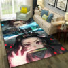 Kamado Nezuko Rug Demon Slayer Rug Anime Room Area Rugs - Large - Soft Flannel Area Rugs kamado nezuko rug demon slayer rug anime room area rugs large soft flannel area rugs ver 339