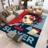 Kamado Tanjiro Rug Demon Slayer Area Rugs Anime Gaming Room Rug - Large - Non-slip Backing Area Rug kamado tanjiro rug demon slayer area rugs anime gaming room rug large non slip backing area rug ver 424