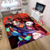 Kamado Tanjiro Rug Demon Slayer Carpet Anime Bedroom Carpets - Large - Soft Flannel Rugs kamado tanjiro rug demon slayer carpet anime bedroom carpets large soft flannel rugs ver 447