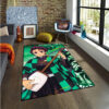 Kamado Tanjiro Rug Demon Slayer Rug Anime Bedroom Rug - Fits Various Room Layouts - Soft Flannel Rug kamado tanjiro rug demon slayer rug anime bedroom rug fits various room layouts soft flannel rug ver 426