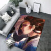 Kamado Tanjiro Rug Demon Slayer Rug Anime Gaming Room Rugs - Large - Durable Carpet kamado tanjiro rug demon slayer rug anime gaming room rugs large durable carpet ver 377