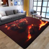 Kamado Tanjiro Rug Demon Slayer Rugs Anime Room Carpets - Large - Comfortable Underfoot Area Rug kamado tanjiro rug demon slayer rugs anime room carpets large comfortable underfoot area rug ver 437