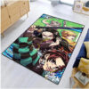 Kamado Tanjiro Rug Demon Slayer Rugs Anime Room Rugs - Small - Soft Flannel Area Rugs kamado tanjiro rug demon slayer rugs anime room rugs small soft flannel area rugs ver 394