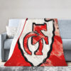 Kansas City Chiefs Blanket - Fleece Blanket for Bed - Cozy (Throw Size) kansas city chiefs blanket fleece blanket for bed cozy throw size ver 82