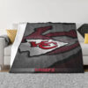 Kansas City Chiefs Blanket - Fleece Blanket for Bed - Soft (Throw Size) kansas city chiefs blanket fleece blanket for bed soft throw size ver 18