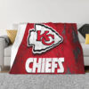 Kansas City Chiefs Blanket - Fleece Blanket for Couch - Cozy kansas city chiefs blanket fleece blanket for couch cozy ver 90