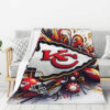 Kansas City Chiefs Blanket - Sherpa Blanket for Bed - Warm (Queen Size) kansas city chiefs blanket sherpa blanket for bed warm queen size ver 75