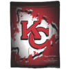 Kansas City Chiefs Blanket - Sherpa Blanket for Bed - Warm (Throw Size) kansas city chiefs blanket sherpa blanket for bed warm throw size ver 5