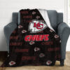 Kansas City Chiefs Blanket - Sherpa Blanket for Couch - Cozy (Throw Size) kansas city chiefs blanket sherpa blanket for couch cozy throw size ver 57