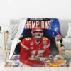 Kansas City Chiefs Blanket - Sherpa Blanket for Couch - Lightweight (Throw Size) kansas city chiefs blanket sherpa blanket for couch lightweight throw size ver 62