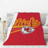 Kansas City Chiefs Blankets - Fleece Blanket for Bed - Lightweight (Multiple Sizes) kansas city chiefs blankets fleece blanket for bed lightweight multiple sizes ver 169